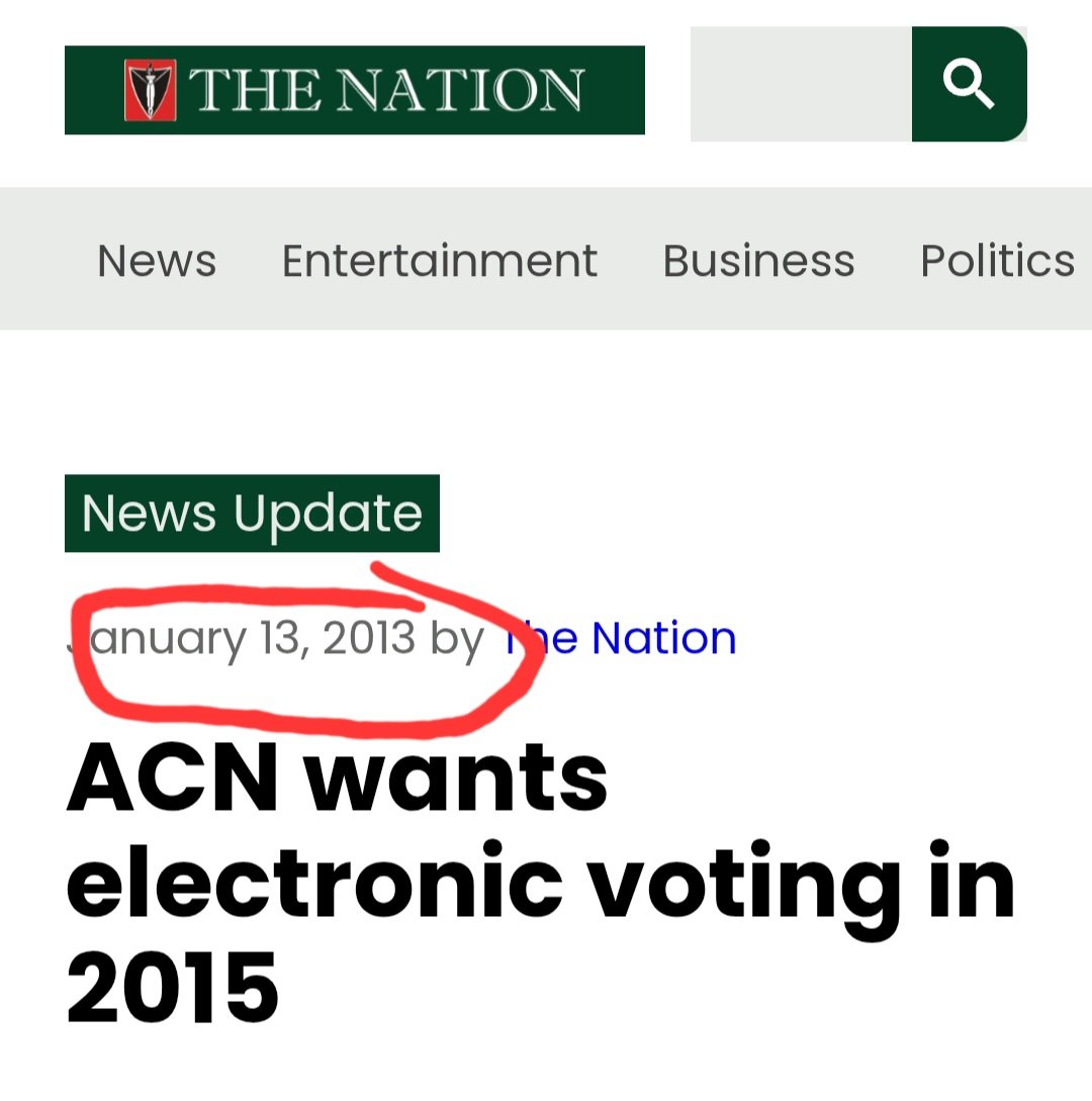 This people wanted even electronic voting 2013 when they were not in power, now  they are in power ordinary electronic transmission of results they want to deny Nigerians