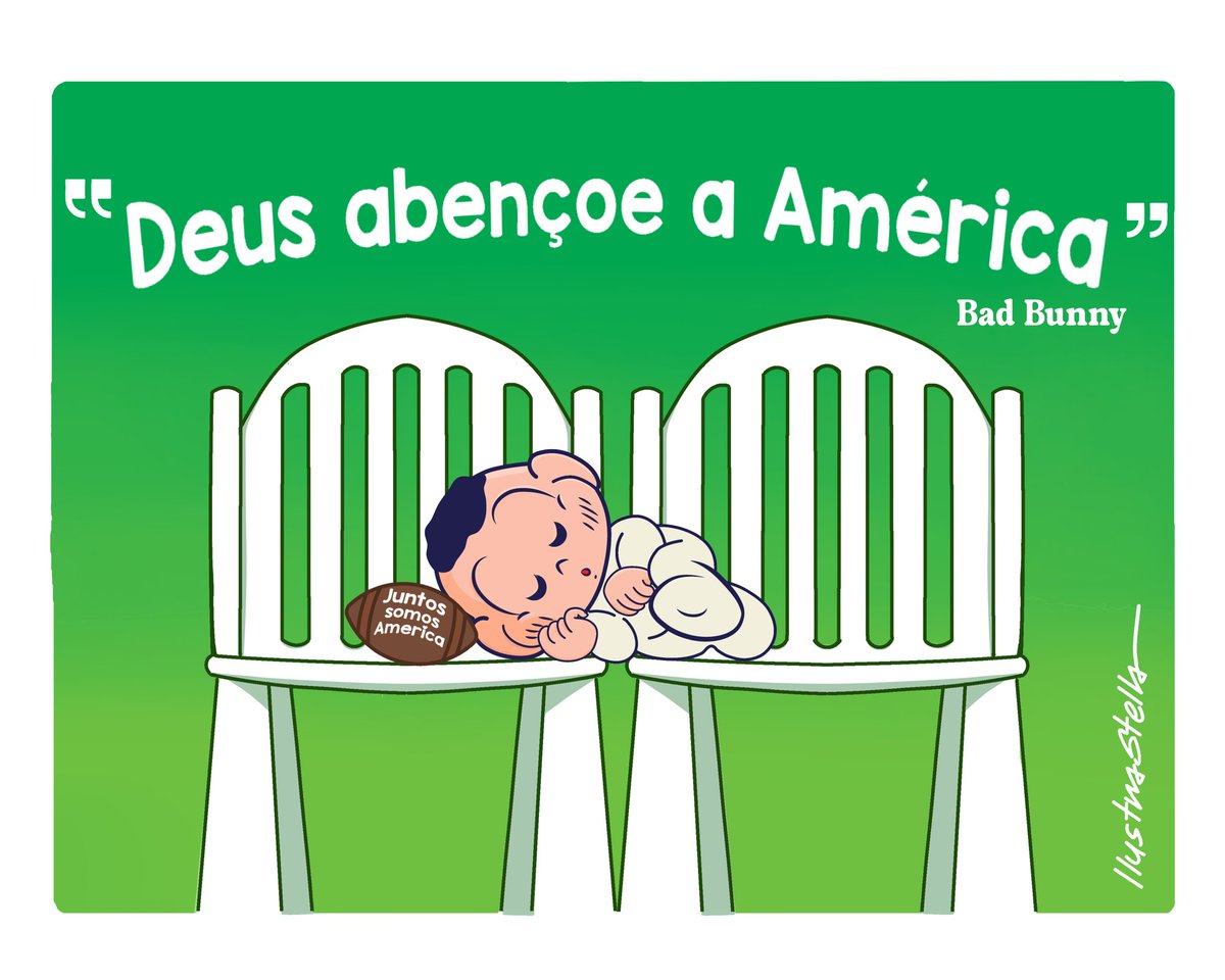 6° dia fazendo desenhos da Turma da Mônica até me contratarem (ou eu levar um processo) 

O bebê Cascão dormindo em cadeiras de festa como um bom latino faz🤍
#SuperBowl #BadBunny