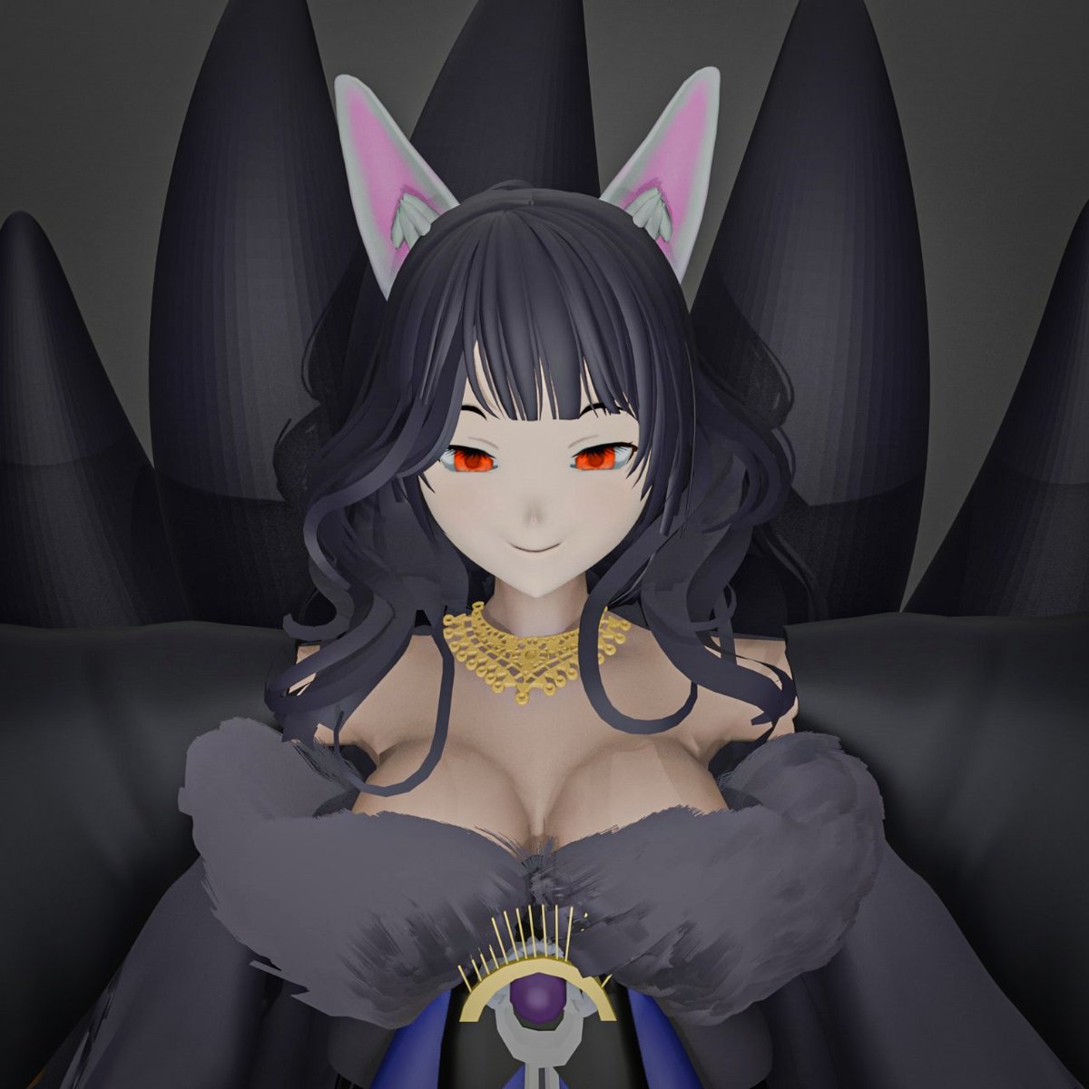 GooofyTrix's tweet photo. Unveiling an epic duality: The Kitsune Queen &amp; The Celestial Angel 💜

Your vision, rendered.
 ( Jets ❤ ) on Discord!  

It's more than just an avatar it's a statement.  

#3DArt #AnimeAvatar #VRChat #CustomProject #Kitsune #FantasyArt #CharacterArtist #3DCommission https://t.co/ekQUdQHCnt