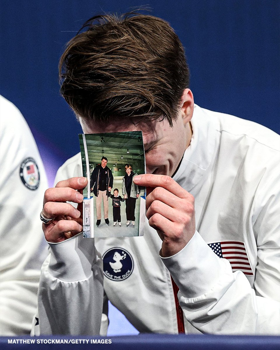 U.S. figure skater Maxim Naumov is making his Olympic debut after his parents were among the 67 killed when a plane crashed into a military helicopter on Jan. 29, 2025.

He carried their memory with him to Italy and delivered an emotional, heartfelt short program ❤️