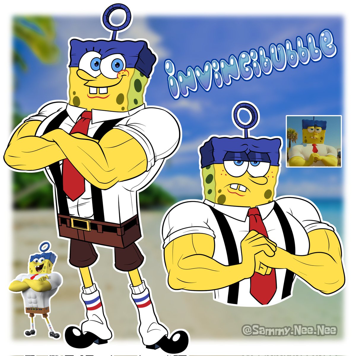 sammy_nee_nee's tweet photo. I absolutely LOOOOVE this movie !

Invincibubble! 🏝🌊🫧🧽

#spongebob #spongebobsquarepants #spongebobfanart #spongeoutofwater https://t.co/J684fENUqA
