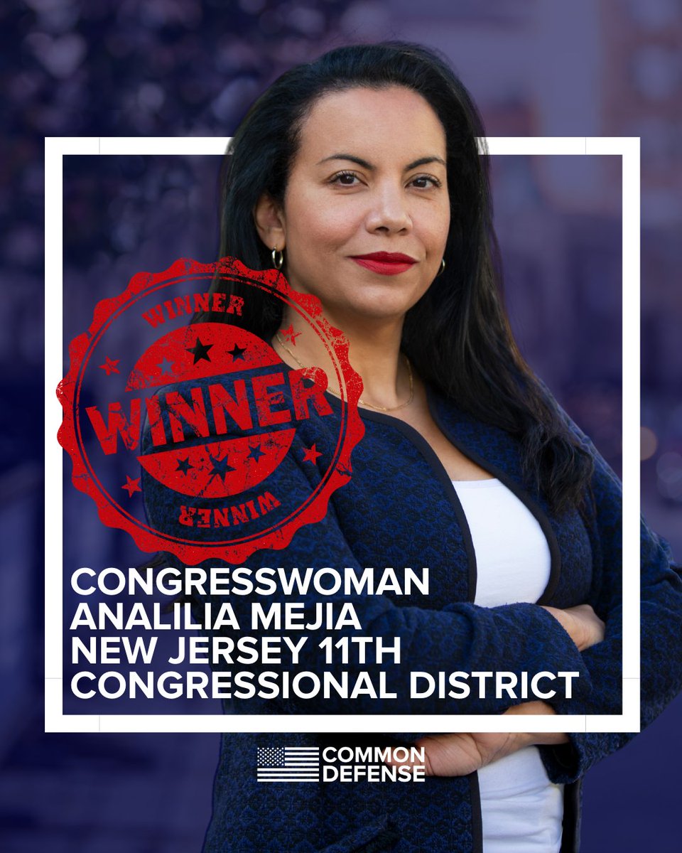 commondefense's tweet photo. Why did we endorse @Analilia_Mejia?

“We left everything on the ground ... We connected with people on a daily basis in genuine ways,”

Congratulations Congresswoman. https://t.co/ayCibvAB7b