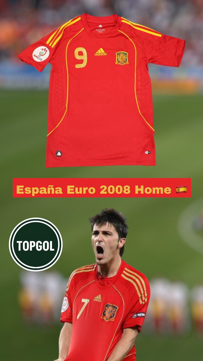 Ya disponible la equipación de la Selección Española 2008, ese David Villa, que jugador... 🇪🇸 

Pedidos Whatsapp 637178374