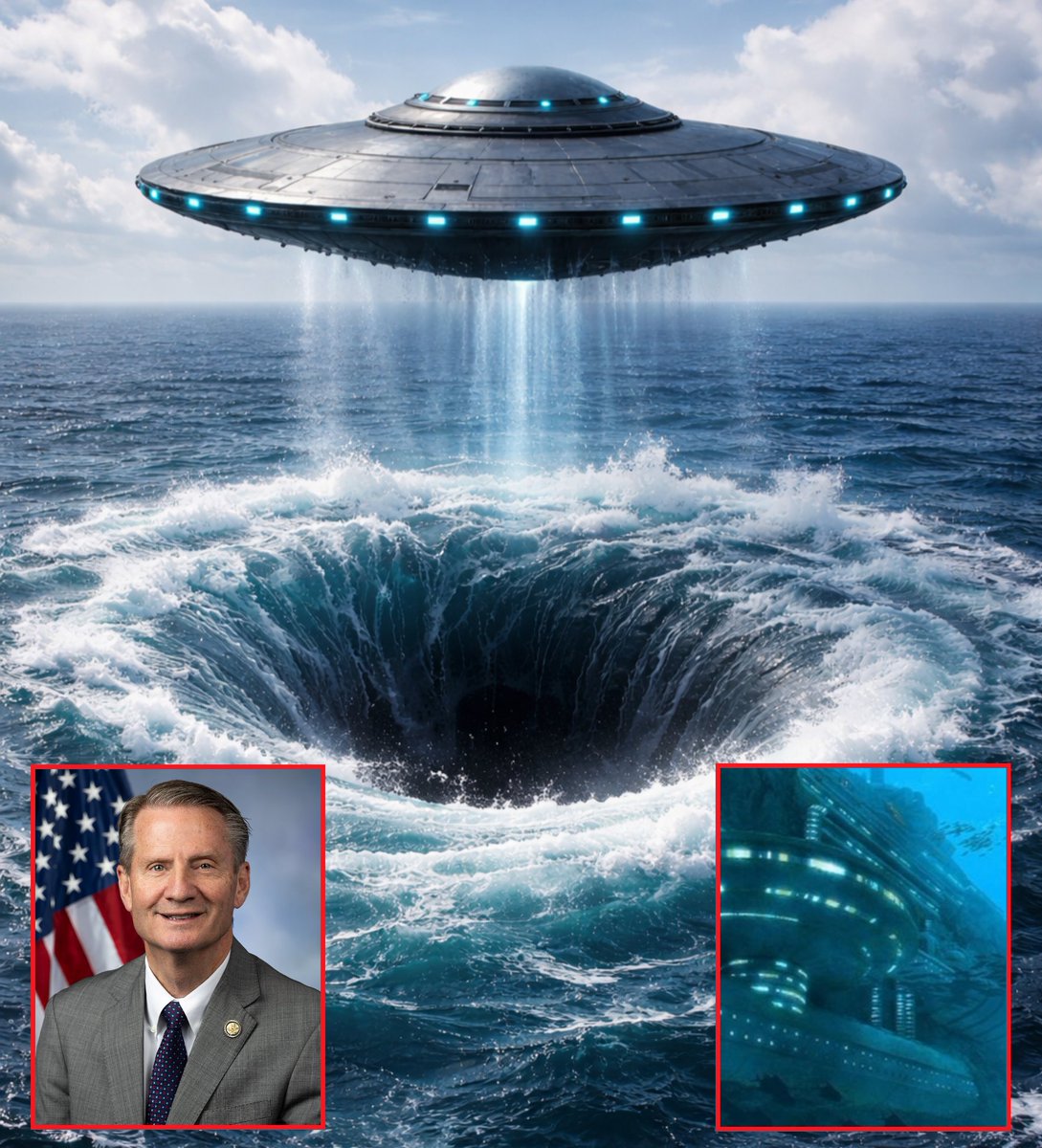 mymixtapez's tweet image. Congressman Tim Burchett says aliens could be stationed in five or six underwater bases off the U.S. coast, claiming that a U.S. Navy admiral has already witnessed this 😳👽