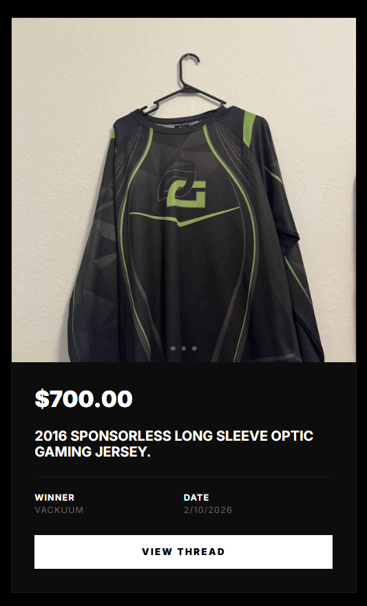 Another auction down in the books. A way to get your grail or get cash for your old collection!