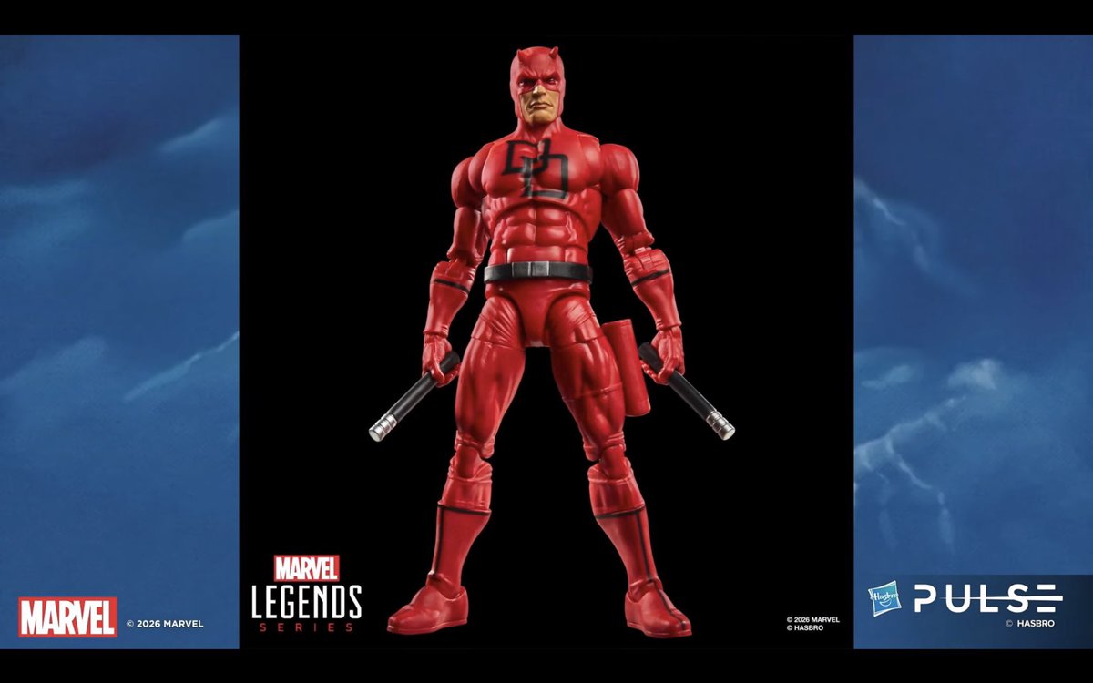 今回発表されたマーベルレジェンドのデアデビルとミューズとブルズアイ