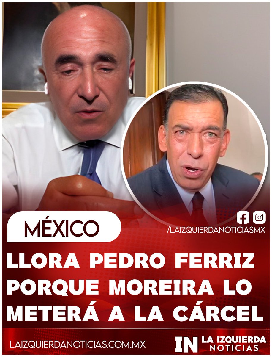 ¡NO SE SOPORTAN! Sale el comentócrata Pedro Ferriz a llorar por que han girado orden de aprensión en su contra, por las supuestas “injurias” y falsedades que cometió contra el dinosaurio priista exgobernador de Coahuila, Humberto Moreira. Y ahora acusa al gobierno de perseguirlo!