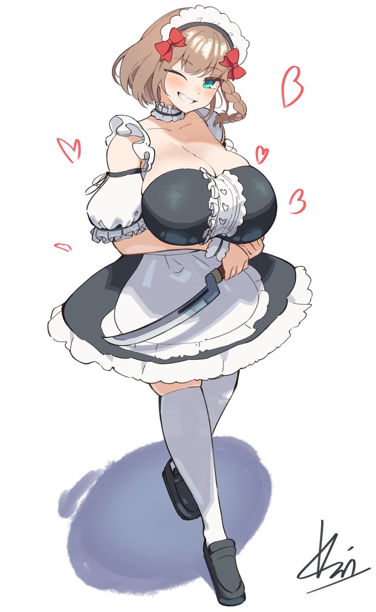 vinsycal's tweet photo. Maid Charlotte Corday #FGO https://t.co/zuOPRPsQHs