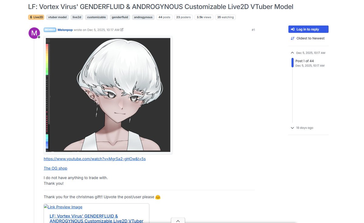 vovo🦴🩸 CUSTOMIZABLE MODEL OUT NOW! tweet media