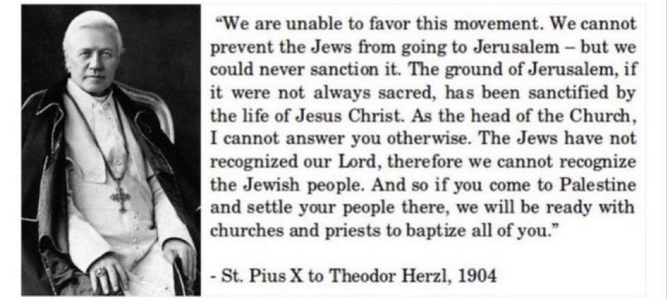 Catholics cannot be pro-Israel. There is no room for maneuver.