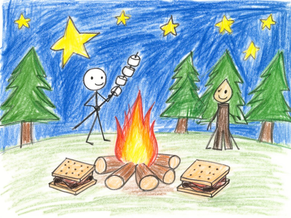 Krishna99035889's tweet photo. @DataHaven_xyz y first night at Camp Haven! Created a cozy campfire scene with me roasting golden marshmallows for s'mores under the stars. The crackling flames &amp; sweet treats make this magical! 🍫✨ @DataHaven_xyz #CreativeCabin #CampHavenAdventures https://t.co/or548WuMWb