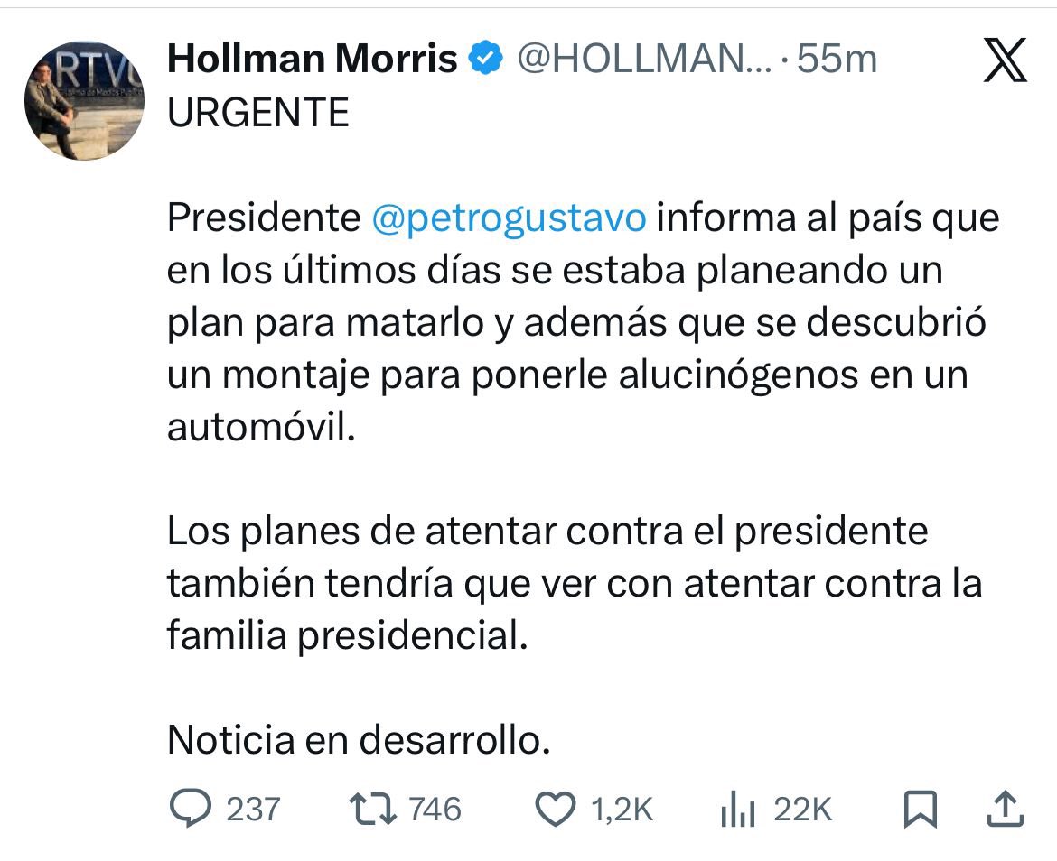 Traducción: Se aproxima el nuevo escándalo de corrupción más grande de la historia del país.