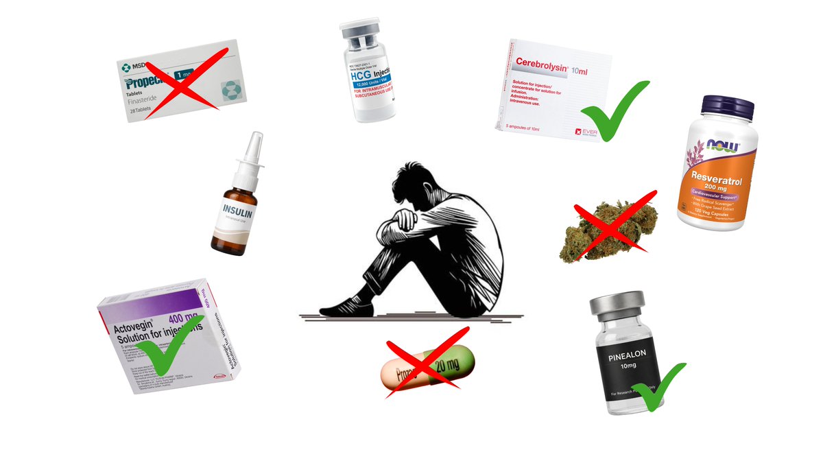 so you are on finasteride or dutasteride and feel like shit? you now understand how crucial DHT and neurosteroids are

 im here to help

here is a stack to get back going and increase those missing factors that are keeping you back

❖ intranasal insulin
❖ intranasal pinealon
❖