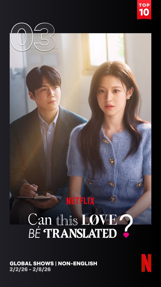 #CanThisLoveBeTranslated remains the most viewed Korean drama on Netflix worldwide, week Feb 2-8. Congratulations! 🎉 

#KimSeonho #GoYounJung