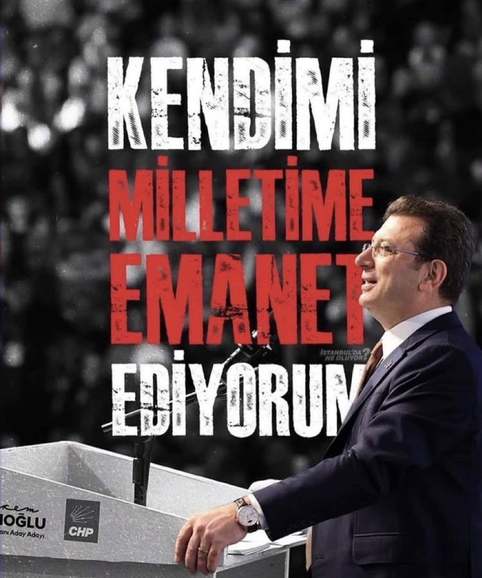 parSgokhan's tweet photo. Cumhurbaşkanı Adayım Ekrem İmamoğlu’nu yanımda
Sandığı önümde istiyorum!

Erken seçim ŞART
Hemen seçim ŞART https://t.co/HMvqZWul7Y