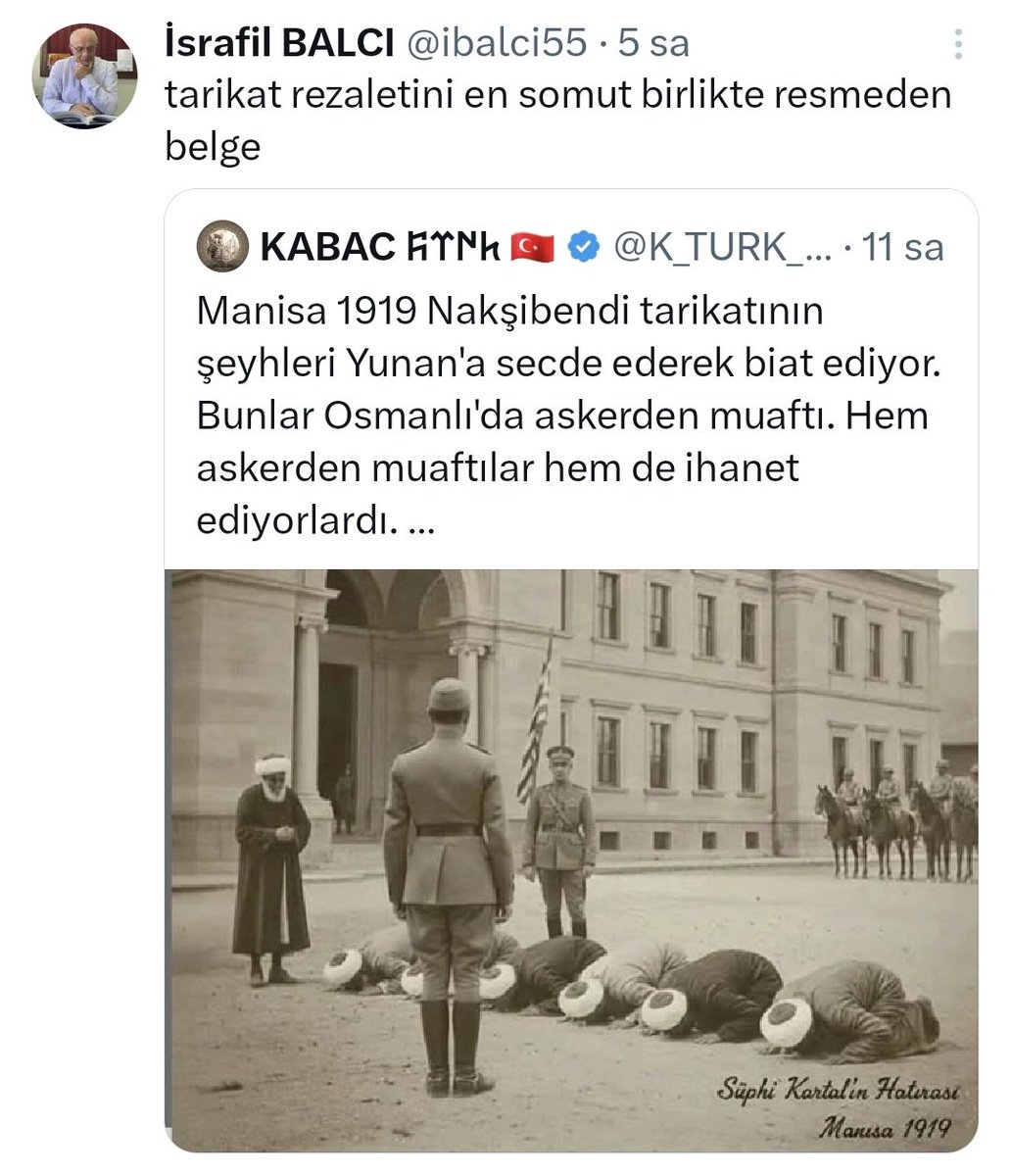 İsrafil Balcı'nın seviyesini müthiş teşhir eden bir paylaşım... Yapay zeka ile üretilmiş bir görseli 'kullanışlı yalan' diye paylaşmış. Uyarmışlar, silmemiş. Çünkü zaten bilerek paylaşıyor. İki kişiyi daha kandırabilirse kârda olduğunu zannediyor. Ne kadar küçük bir tüccar.