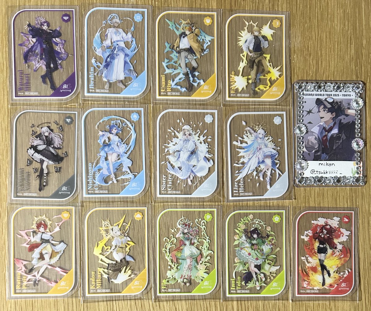 交換】にじさんじ 8th Anniversary 8周年 特典 クリアカード 譲 : 画像