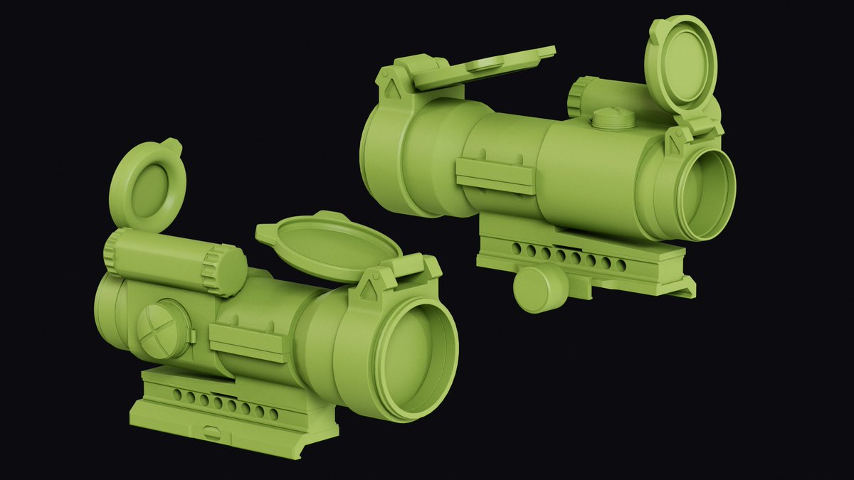 yanadodo_3d's tweet photo. Some new bakes of Aimpoint optic https://t.co/WpuPDaKg3G