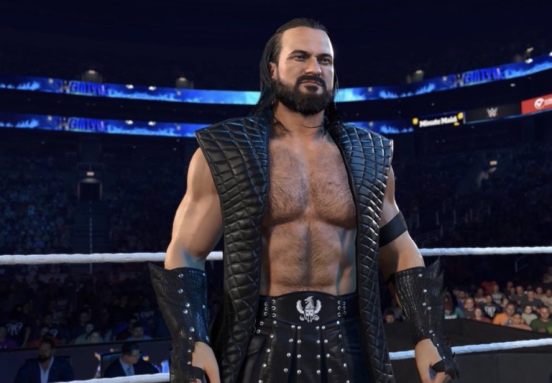 emilyfromzero's tweet image. Please for the love of God, just tell me they've updated Drew's entrance.  

I love this model and all, but he has not had the sword since like 2022, I think