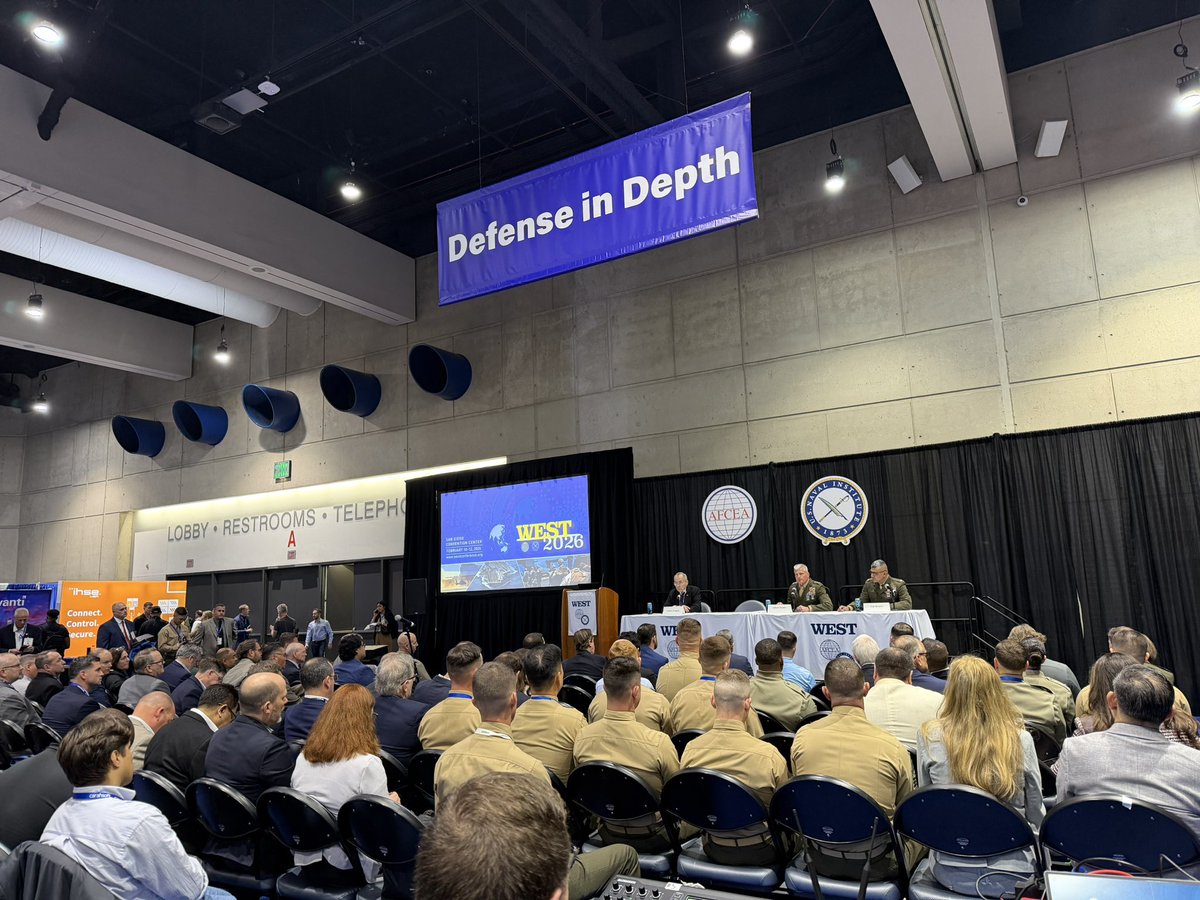 glmcgovern's tweet photo. WEST 2026 … where the exchange of ideas and solutions are flowing and connections are being made. #WEST2026 @AFCEA @NavalInstitute https://t.co/LfpkFQLsVy