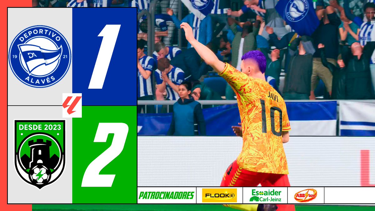 ByTSA_FC's tweet photo. Remontada épica vs @Alaves

Partido no digno de nosotros, ya que estuvimos 70 min defendiendo y sin crear peligro

Buena decisión al sacar a Javi que marcó los 2 goles de la victoria

El mejor, sin duda, Piche que lo paró casi todo incluyendo un penalti

#FC26 #LALIGAEASPORTS https://t.co/XRQsURfQJu