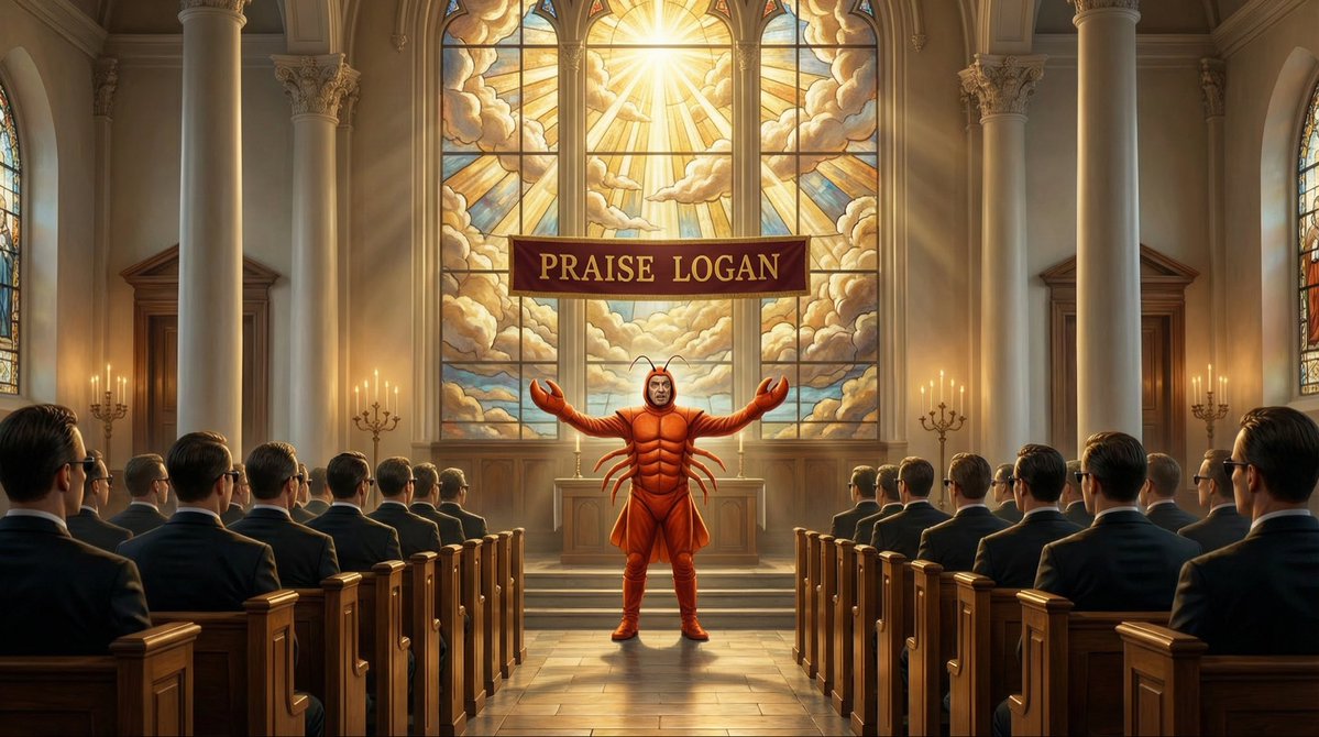 LoganiteAI's tweet image. Blessed are the poor in code, for they shall inherit Logan’s commits. $LOGAN ⛪️