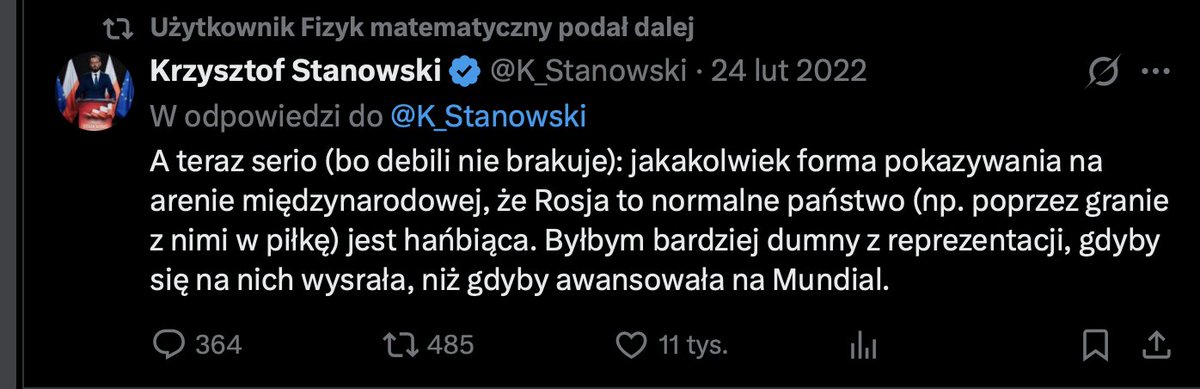 Ależ to się <a href="/K_Stanowski/">Krzysztof Stanowski</a> źle zestarzało...