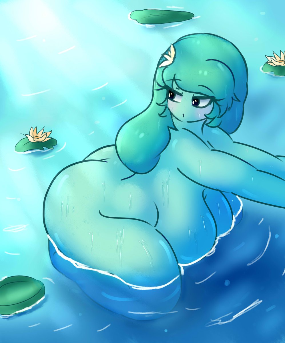 Lily in a pond like an actual frog~ 🌊🐸🪷
#ocartwork #nsfwtwt #R34祭り  #ocart