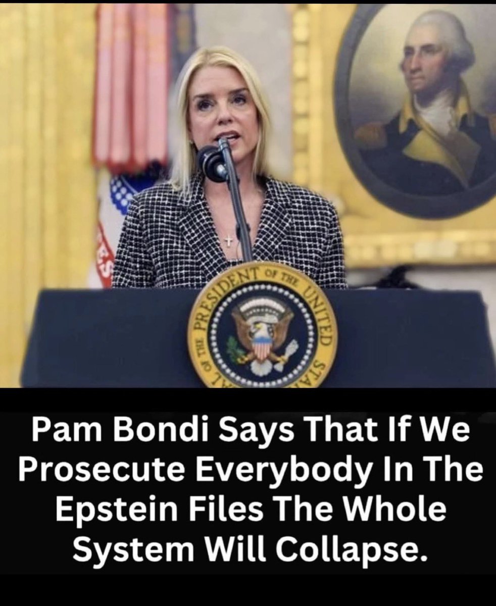 Anyone else have a problem with  letting it collapse? <a href="/AGPamBondi/">Attorney General Pamela Bondi</a> #EpsteinFiles #Epstein <a href="/FBIDirectorKash/">FBI Director Kash Patel</a> <a href="/realDonaldTrump/">Donald J. Trump</a> <a href="/elonmusk/">Elon Musk</a> <a href="/dbongino/">Dan Bongino</a>