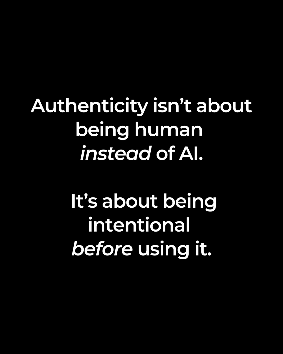 AI doesn’t replace authenticity. It reveals whether it was there to begin with.

When strategy is clear, AI elevates the work. When it isn’t, it just makes the noise louder.

Intent still matters.

#marketingstrategy #branding #AI #ascendabrandmarketing