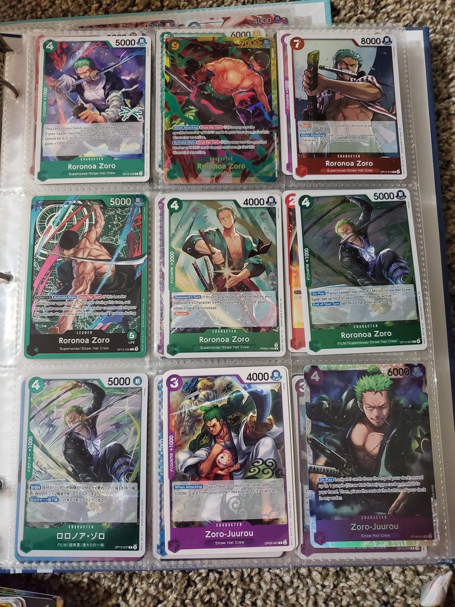 I haven't posed anything in a while so. Ummm... look at my cool Zoro Cards. :3

I don't normally post about my outside hobbies but yeah. I collect one piece cards. But worry not WIP avatar pics will come soon! ^^
~
#moibentoapproved