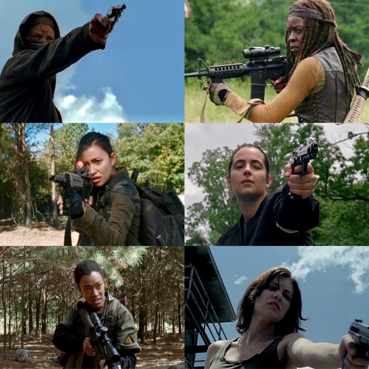the women of the walking dead are SO peak #TWD