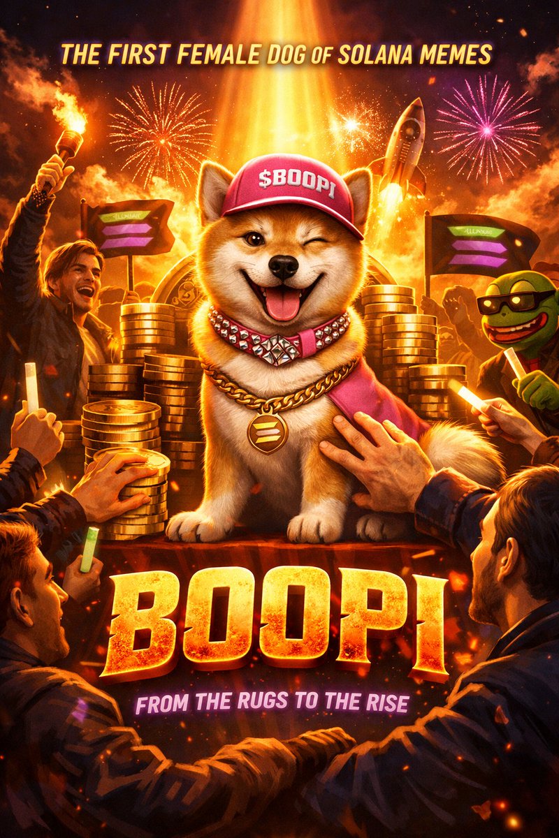 if $BOOPI is the first female dog of sol memecoins

then my portfolio is the lost puppy from 2022 🐶📉
not just a token, it’s a culture

#BOOPI MFERS!