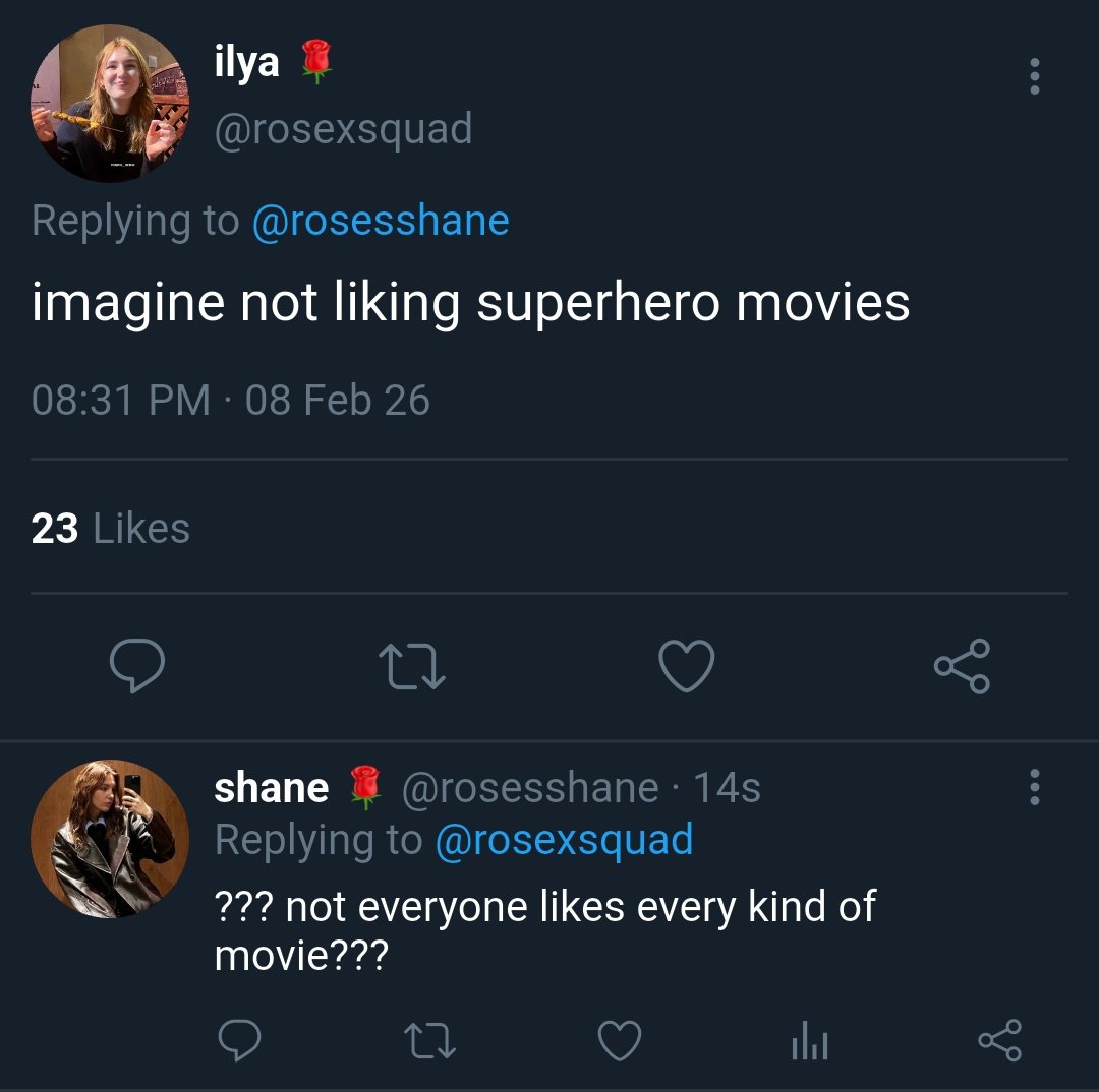 bottomeyesshane's tweet image. #hollanov smau 

in where shane and ilya are running fan accounts for the same actress, rose landry, and often getting into fights on the internet