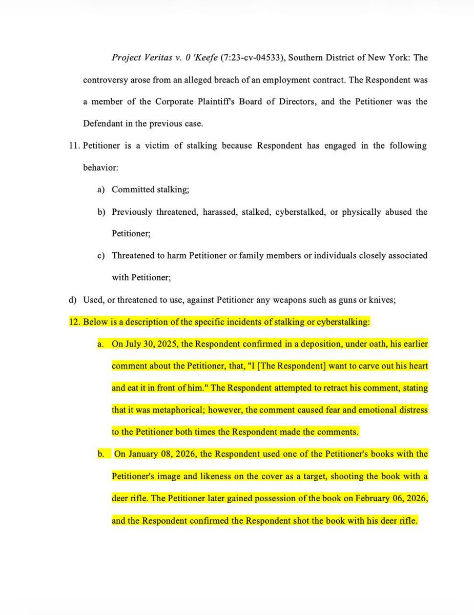 JamesOKeefeIII's tweet image. We went to Miami Beach to confront Tyrmand in person about his threats. We have officially filed a restraining order in Palm Beach County against Matthew Tyrmand for our protection. Here is the Restraining Order: