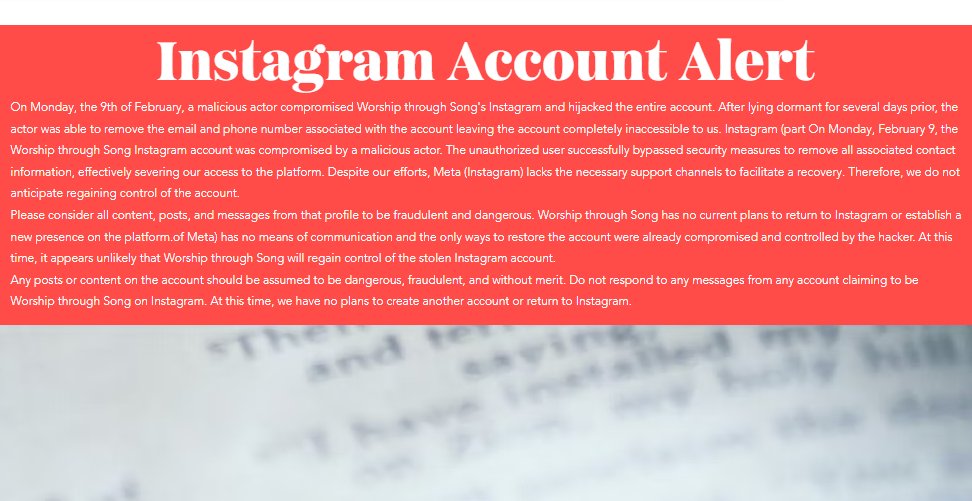 The Worship through Song Project tweet media