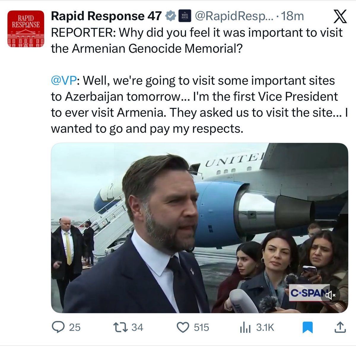 1.5 million Armenians were killed in the Armenian Genocide. That truth cannot be erased. I’ve fought to ensure the U.S. recognizes these crimes as genocide, and I will keep standing with the Armenian community against the Trump administration's efforts to rewrite history.
