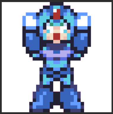 Sad one because in the video, the thing he's holding explodes. Poor sad X, no prismatic shard for you XD