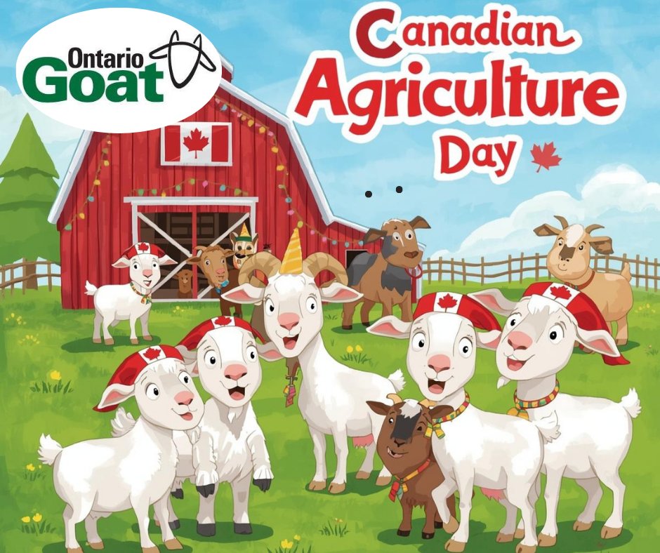 Ontario Goat wishes all the hardworking farmers a very happy Canadian Ag Day!!! 
#Gaylea #ODGC #CFFO#CMGA #CNGF#OFA #trevorjones #johnkelly#cdnagday