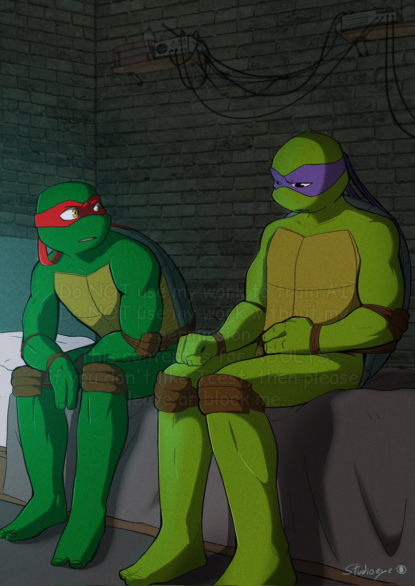 Studiof23's tweet photo. I had SO much fun with this one! XD
This collab piece is for Bickymonster magnificent fanfic about TransDonnie!
https://t.co/9Rp8jmfyFP

Check out this and more other amazing works in the @raphdonlovezine! ❤️💜

(1/3)
#tcest #turtlecest #RaphDon https://t.co/TCX9VlsXYB