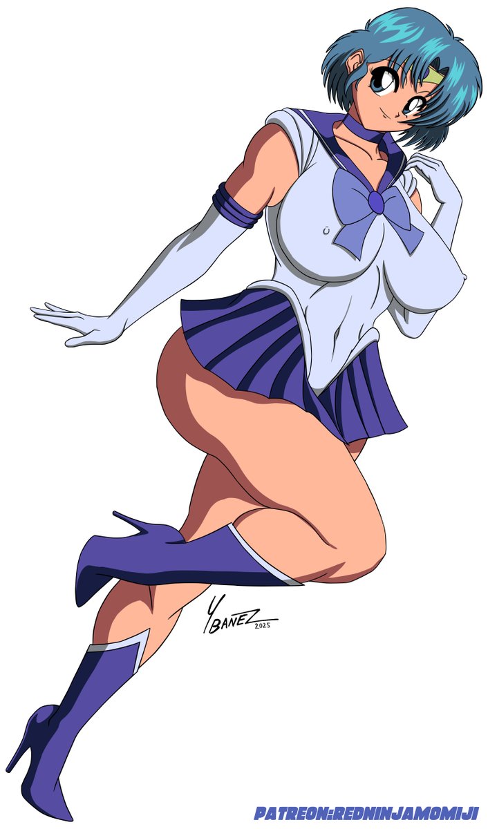 A very 90s anime style Sailor Mercury by me.
