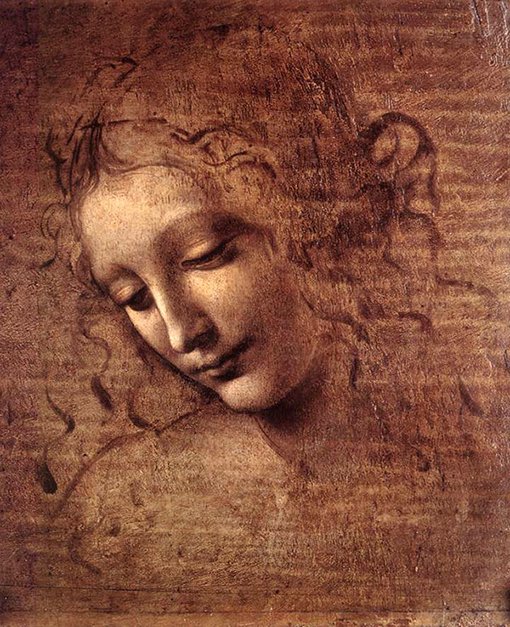 レオナルド・ダ・ヴィンチ『ほつれ髪の女性』1508年 パルマ国立美術館