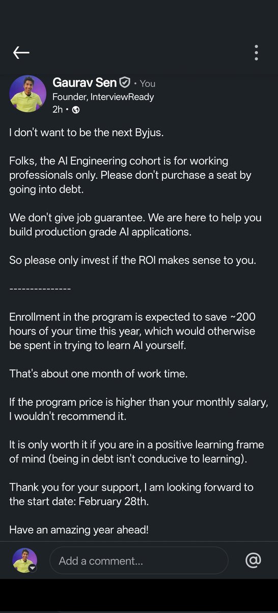 Gaurav Sen tweet media