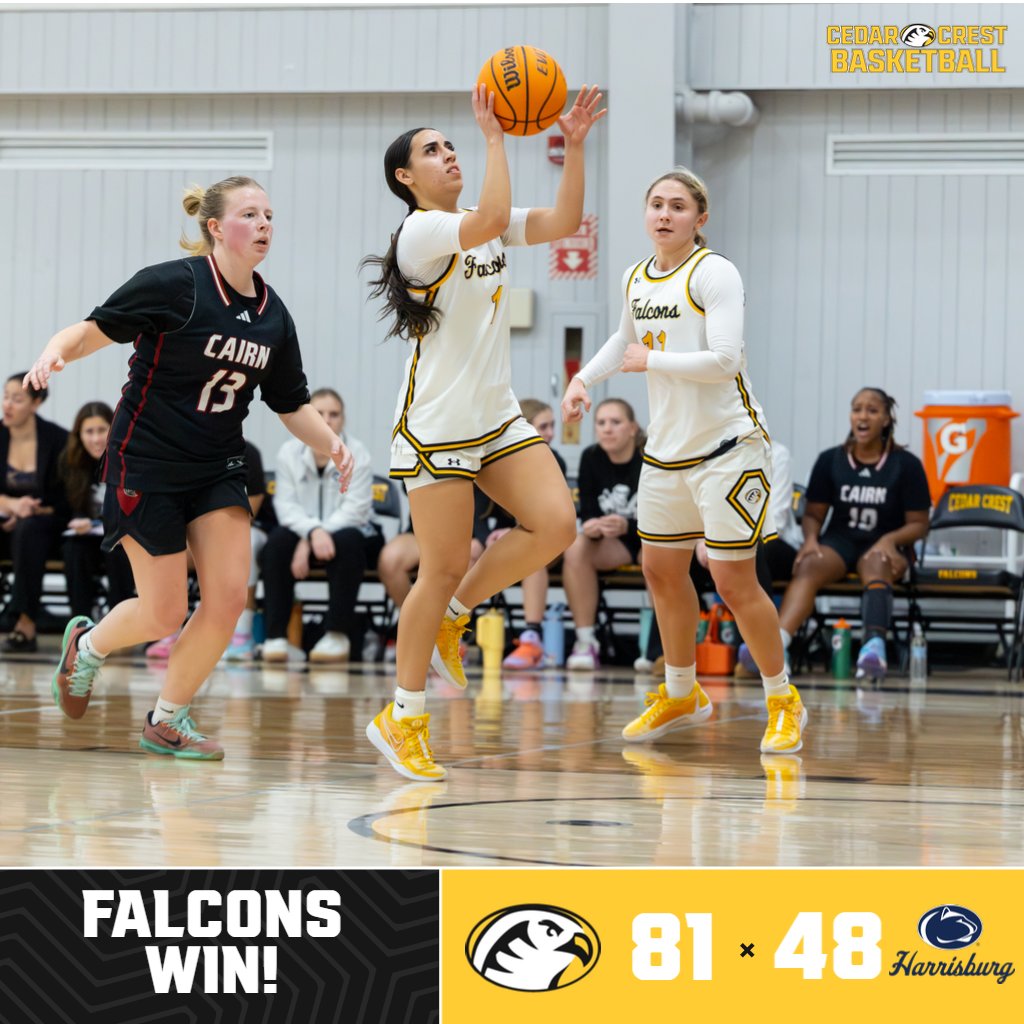 CCCFalcons's tweet photo. 🏀FALCONS WIN!!!🏀
RECAP/STATS | Basketball Rolls Past Penn State Harrisburg, 81-48
STORY➡️https://t.co/UKsachqrkn
#GoFalcons #NestProtected #SoarHigher #FalconFamily #d3hoops https://t.co/zNJwZAhOmU