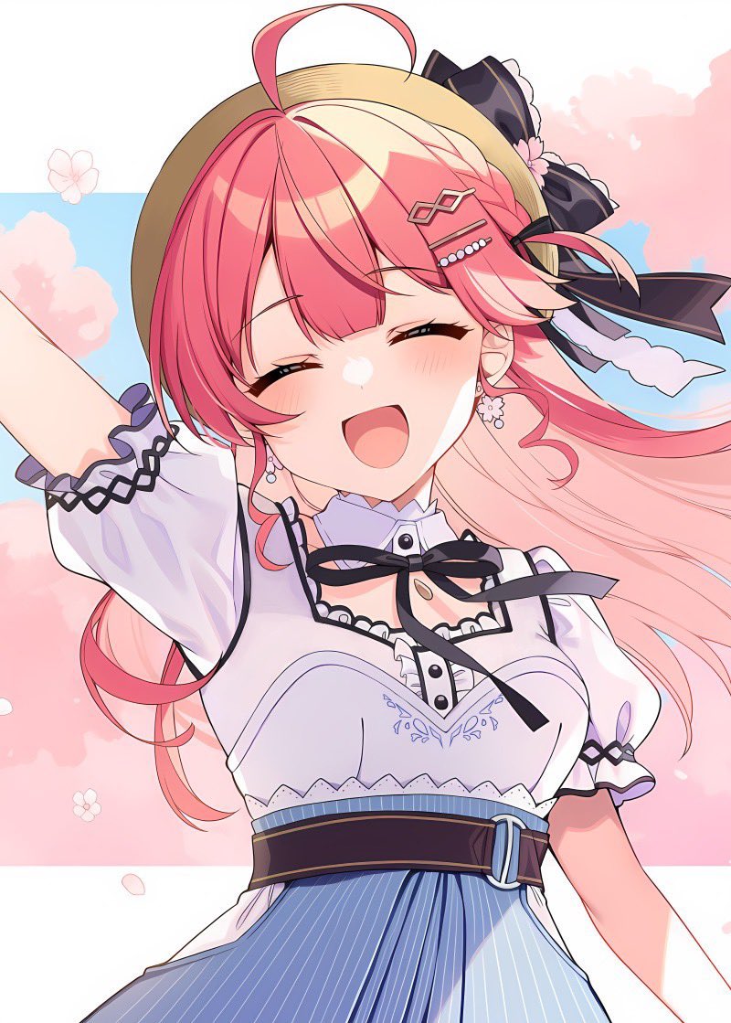 kuronekoron2's tweet photo. 🌸🌸🌸🌸🌸🌸🌸🌸
 #私はこういう絵を描いています https://t.co/Xaegturjao