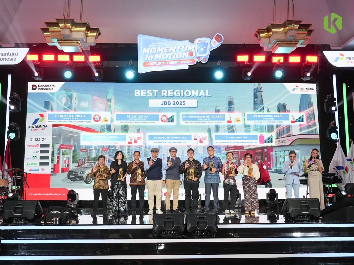 PT Bimaruna Abadi, unit usaha Korindo Group yang bergerak di bidang Stasiun Pengisian Bahan Bakar Umum (SPBU), kembali menorehkan prestasi di tingkat nasional dengan meraih penghargaan SPBU Excellent 2025 kategori Best SPBU Volume Sales BBK. Penghargaan ini diberikan atas