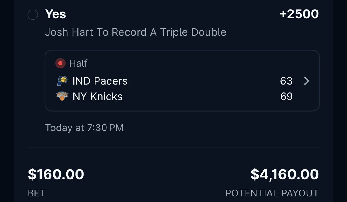 $100 to someone who Likes, Comments and Retweets this when Josh Hart Cashes the members out! 😎

More plays ⬇️

dubclub.win/SammySmacks26