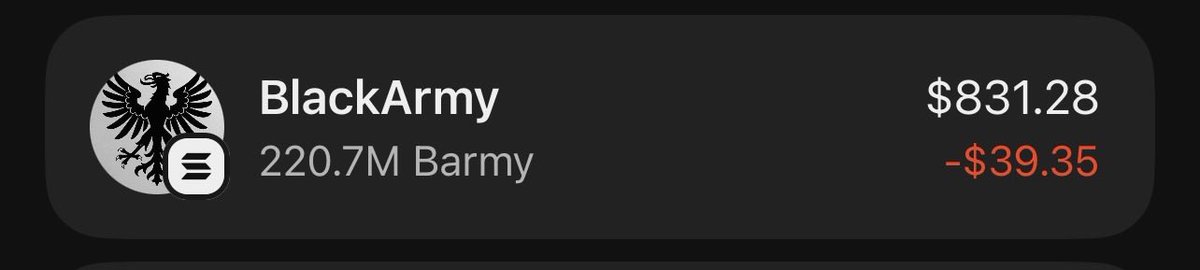 Add me, repost and drop your solana address in the comment someone will win black army tokens in 24 hours.