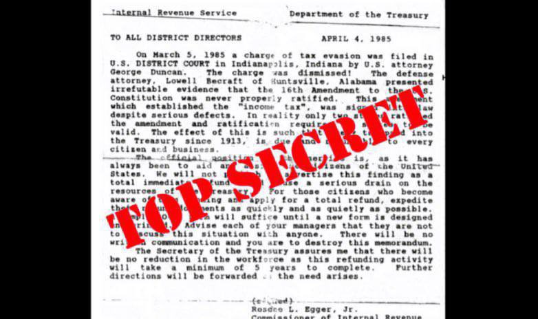 SHOCKING IRS BOMBSHELL! The 16th Amendment Was NEVER RATIFIED – Income Tax Is a SCAM! $330 TRILLION STOLEN!

For over a CENTURY, we’ve been ENSLAVED by a LIE! The IRS has STOLEN every dollar you’ve ever paid in income tax—based on a FRAUDULENT amendment that was NEVER legally