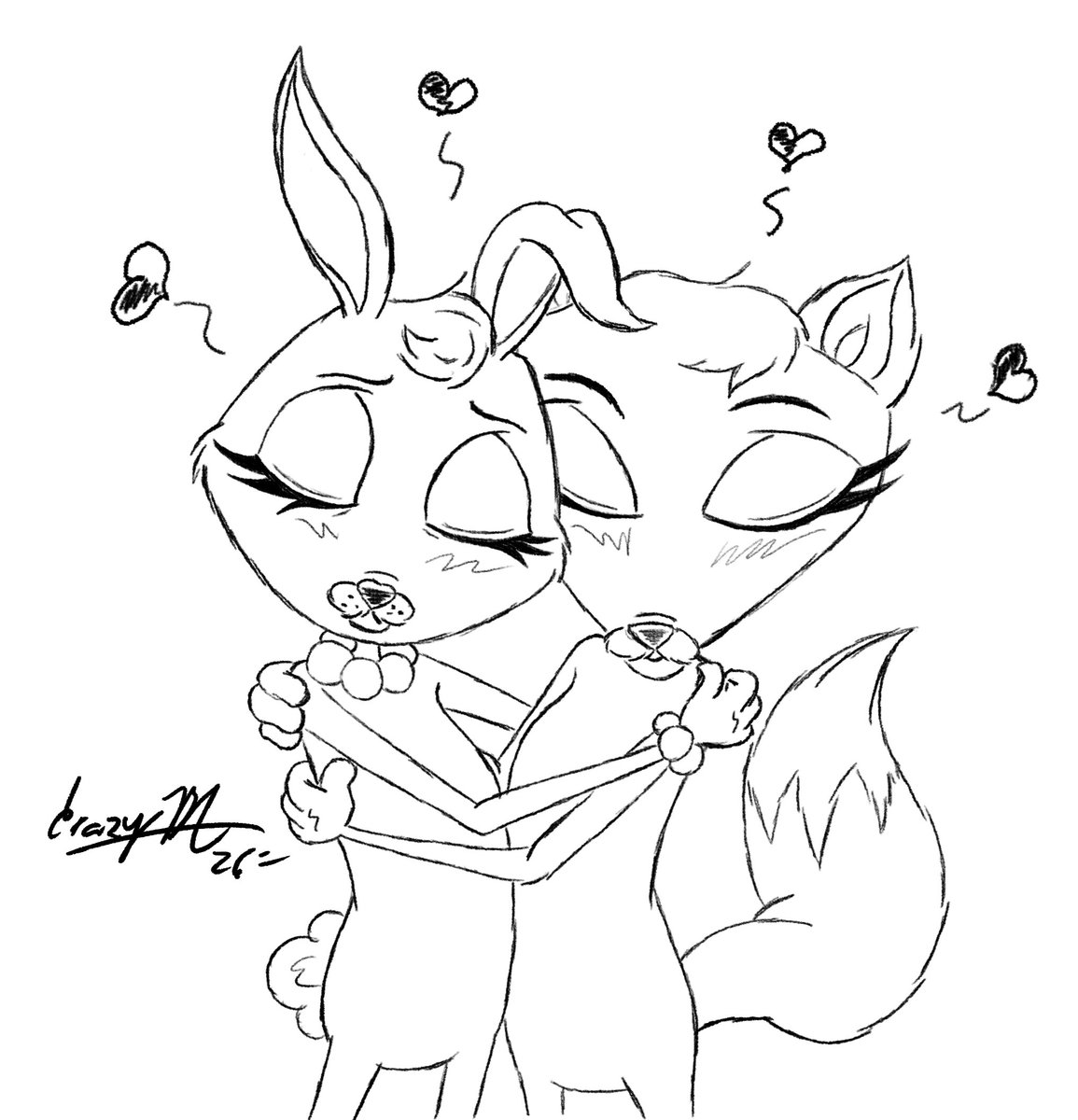 "Best Friends Forever"- Day 10
Continuing 14 Days of Valentine with a couple from one of my favorite episodes from Courage the Cowardly Dog. 
©CrazyBA
#art #couragethecowardlydog #valentineday #ArtistOnTwitter #fanart #artmoots #イラスト #digitalart